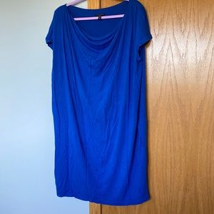 Eileen Fisher Royal Blue Cowl neck dress